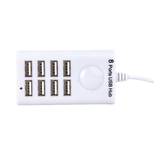 Convenient USB 2.0 Hub 8 Port Fast Speed 480Mbps Multi Splitter for Computer - Zdjęcie 3 z 10