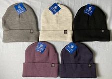 Winter Essentials Cuff Hat - You Choose - Dk Gray Lt Gray Black Purple Blue NEW