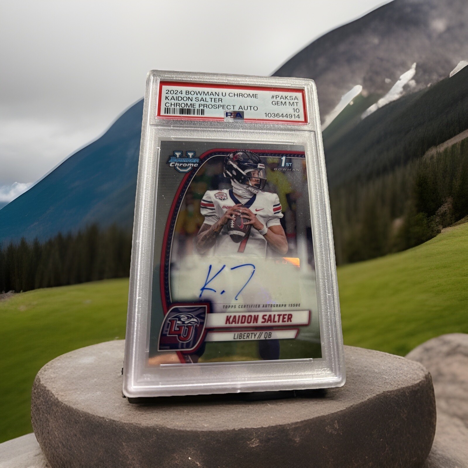 RARE 2024 Bowman Chrome U Kaidon Salter 1st Bowman Chrome Auto PSA 10 Colorado