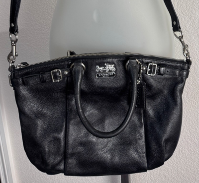 COACH Madison Sophia 18609 Black Leather Satchel Shoulder bag