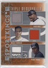 2013 Sportkings Series F Silver /40 David Ortiz Brooks Robinson Frank Thomas 6i2