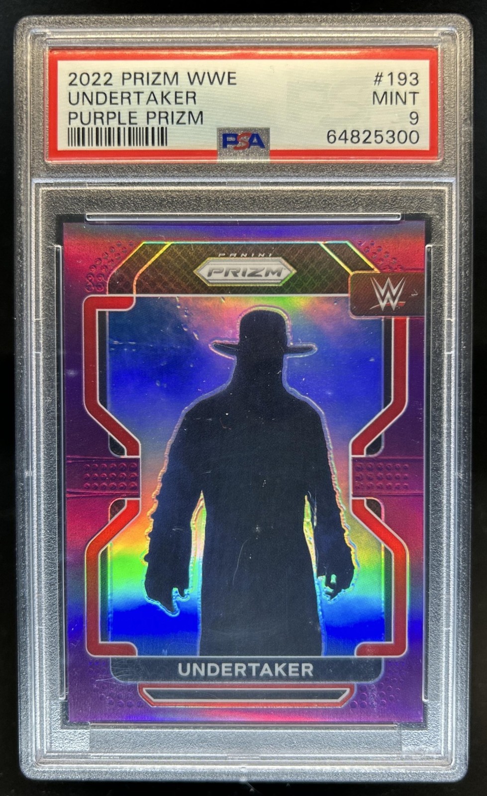 2022 Panini Prizm WWE Undertaker Purple #/149 PSA 9