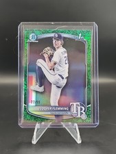 2025 Bowman Chrome Draft 1st Cooper Flemming Green Grass /99 Rays