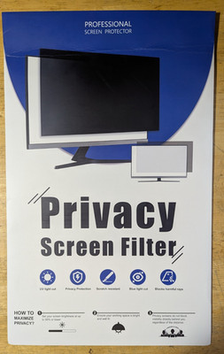 [2 Pack] 21.5 Inch Monitor Privacy Screen Filter Protect Your Data New