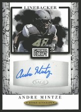 2021 SAGE Premier Draft #A119 Andre Mintze Autographs Black AU