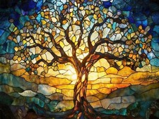 Tree of Life Diamond Art Kits for Adults,5D Diamond Painting Kits for Beginners,