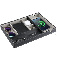 Schreibtisch Organizer Ablage Tablett Kunstleder BüRo Ordnungssystem 35X24X4 Cm