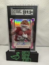 Leaf 2021 Metal Draft Rhamondre Stevenson Pink Portrait Autograph #PA-RS1 /20