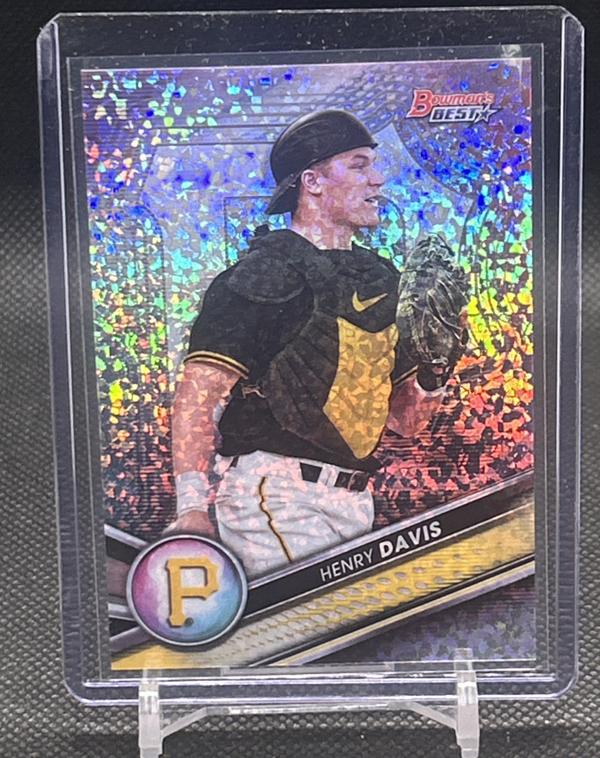 2022 Bowman's Best Top Prospects Henry Davis #TP-21 Mini-Diamond Refractor /299