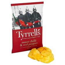 Tyrrells Sweet Chilli & Red Pepper Hand Cooked Crisps 24×40g