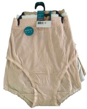 VANITY FAIR Radiant Women s 5XL/12 Light Luxe Briefs Ultra Soft Lace 3 Pk NEW
