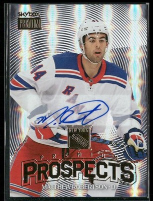 2025-26 SkyBox Metal Matthew Robertson RC Skybox Premium Prospect Auto 1:120 SSP