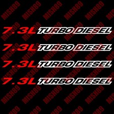 7.3l Liter Turbo Diesel Decal Ford Engine Sticker F-250 Powerstroke - Any Size