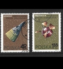 1966 - Poland Space Research Used  SG#1710 & SG 1712