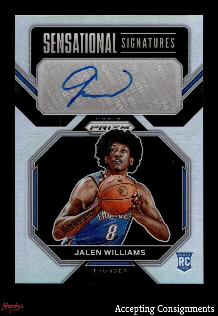 2022-23 Panini Prizm Sensational Signatures Silver Jalen Williams RC ROOKIE AUTO