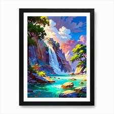 Leonardo Anime Xl Embodying A Perfe Framed Wall Art Poster Canvas Print Picture