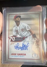 2021 Topps - 70 Years of Baseball Autographs Jose Garcia #70YA-JGA (AU, RC)