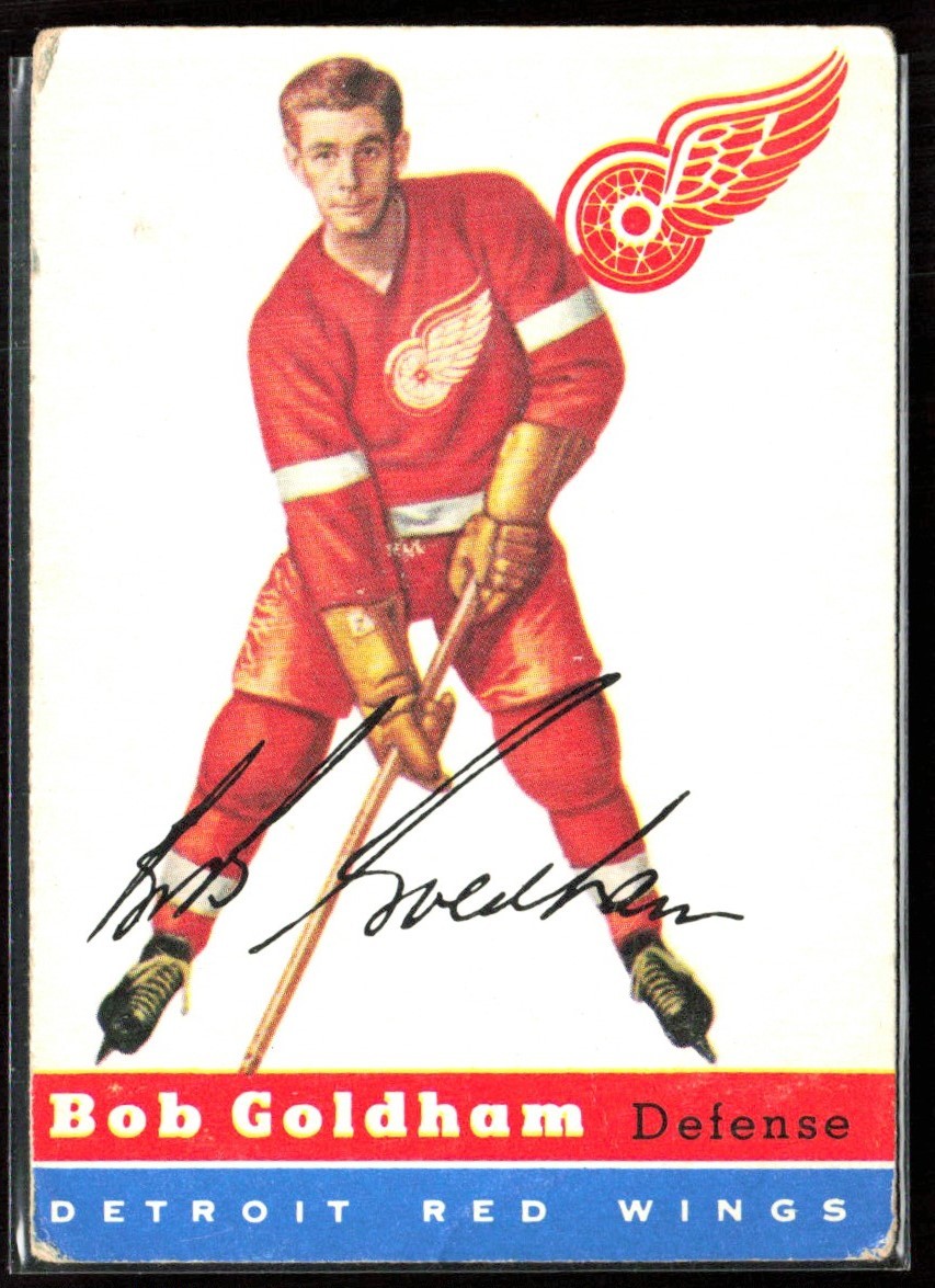 Bob Goldham #46 (Hockey Cards 1954 Topps) — is it worth grading?