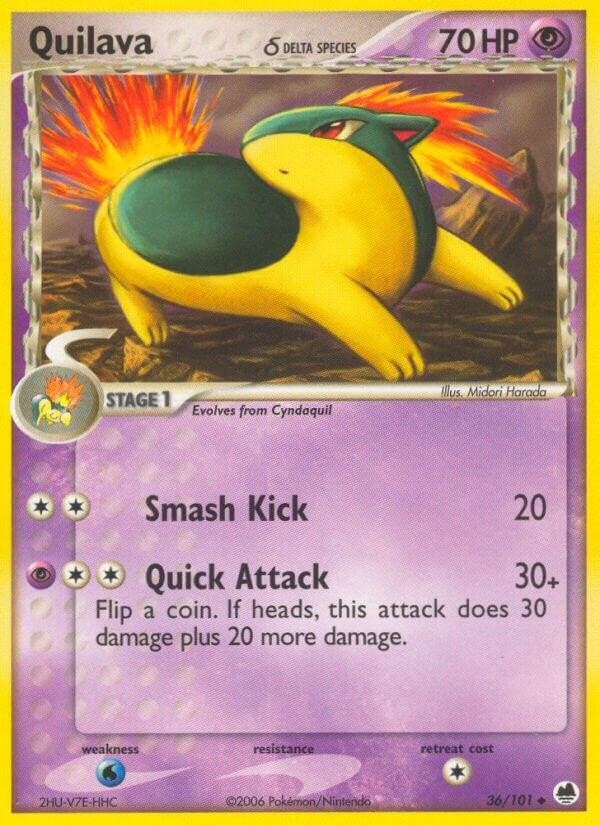 Quilava (Delta Species) 36/101 - Pokemon Dragon Frontiers - LP