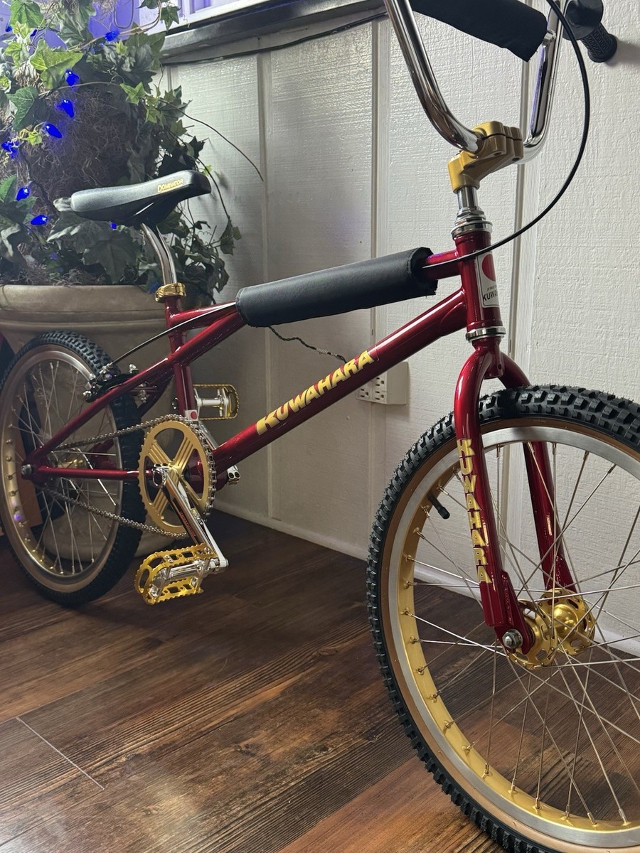 Kuwahara Champion Series Pro Old School BMX Bike Red Gold | eBay