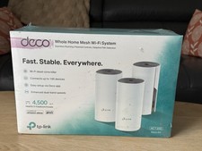 TP-LINK Deco E4 3 Pack Whole Mesh Wi-Fi System - Up to 4000Sq/m Coverage