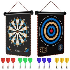 Gitus Magnetic Dart Board Indoor Outdoor Games for Kids with 12 15x1.7x18"