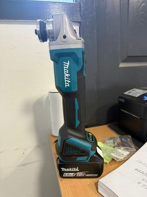 Makita 18 V 125 mm DGA404 bürstenloser Lithium-Elektro-Winkelschleifer wiederaufladbar UK