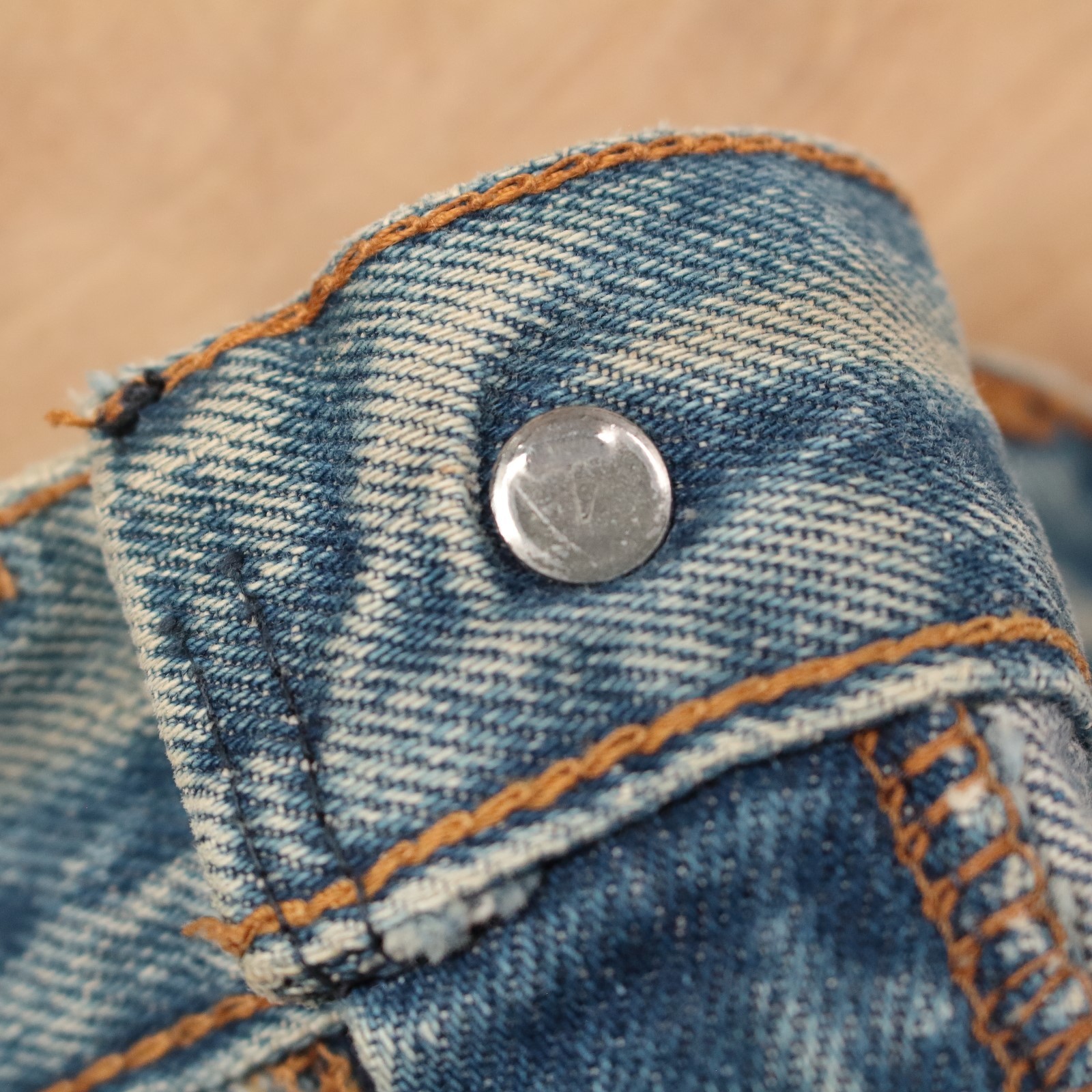 LEVI'S Orange Tab patchwork hippy flare denim jea… - image 10