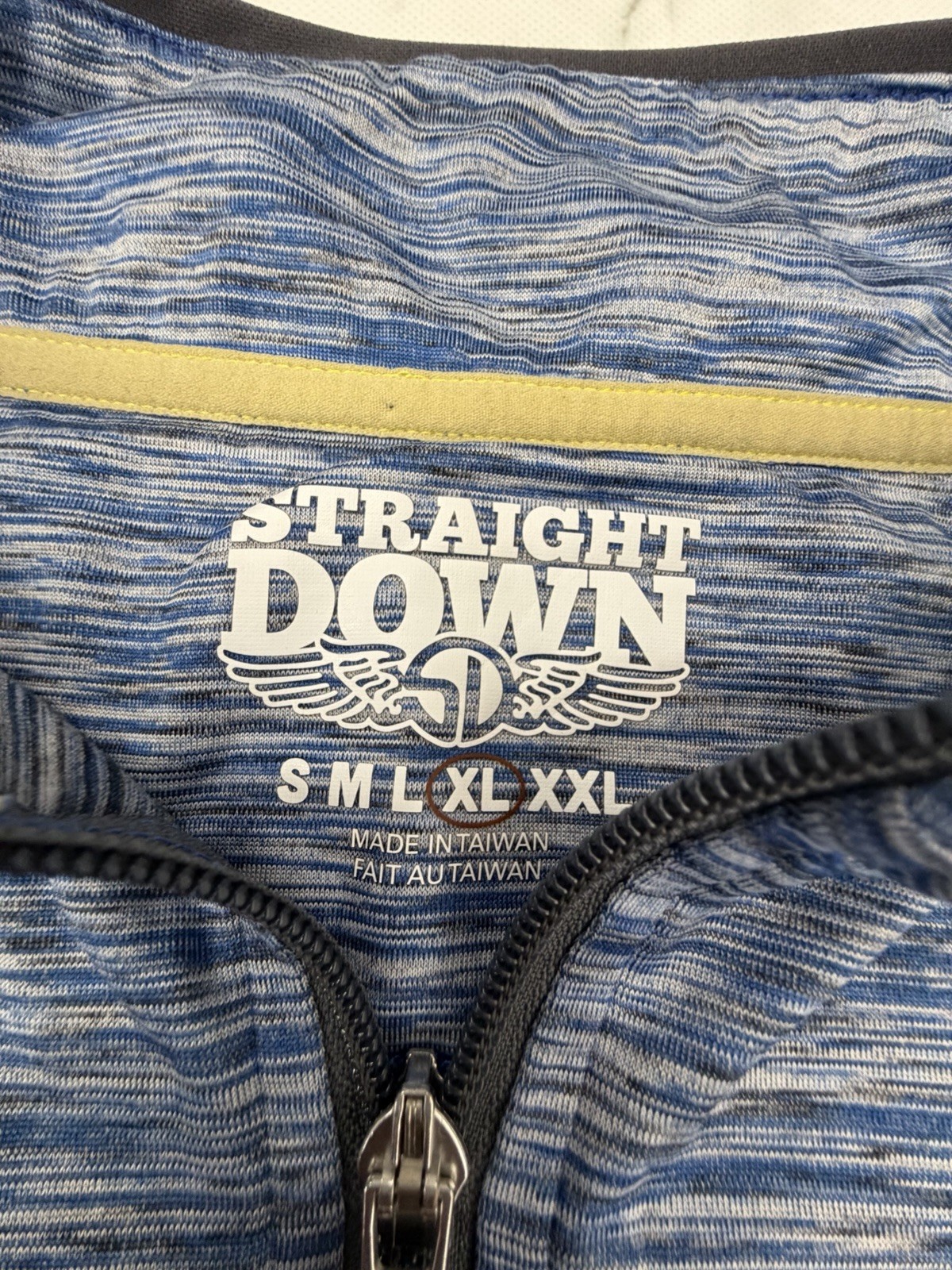 Straight Down Golf Mens Performance Pullover Blue… - image 4