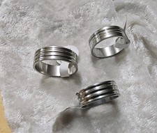 Men Women Size 11 , 9, 8 Stainless Steel Ring Wedding Lover Couple Rings Set