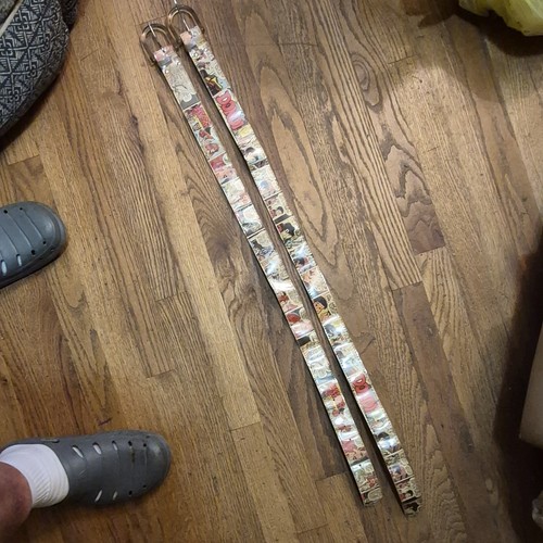 Chicago Tribune Vintage 1974 Dondi Comic Strip Print Multicolor Leather Belt
