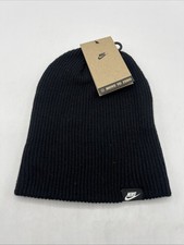 Nike Knit Beanie Adult Unisex Black Winter Knit Hat HF0175 New with Tag