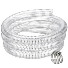 Clear Wire Reinforced Flexible Hose 1 1/4" id - 10ft Vinyl Tubing Heavy Duty ...