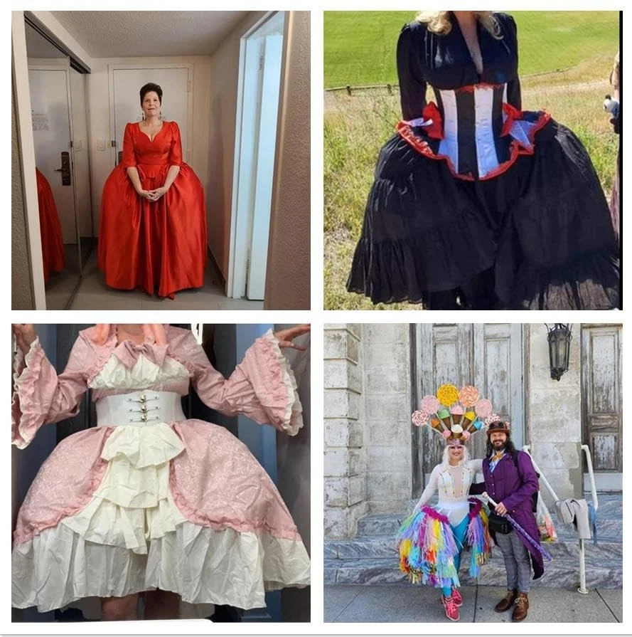 Alforja Enagua Mujer Victoriana Acurrimiento Jaulas Aro Falda Jaula Falda para Mujer... Foto 2 de 4