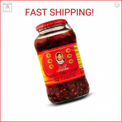 Lao Gan Ma Spicy Chili Crisp Hot Sauce   Restaurant Size 23.63 oz (670g)   Authe
