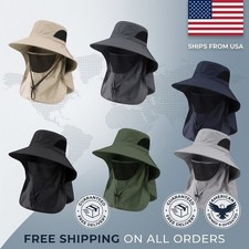 UV Protection Outdoor Sun Hat Bucket Cap with...