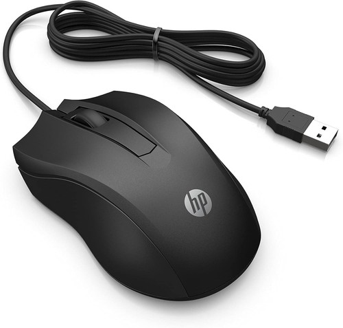 HP 100 Black Wired USB Mouse. Compatible with Windows PC, Notebook, Laptop, Mac - Picture 2 of 9