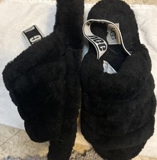 Black Ugg Slippers Size 8. Only Wore A Few Times.