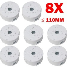 8Pcs White For CCTV Cable Boxes Deep Junction Box Base Dome Bullet Camera HOT