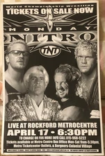 VINTAGE TNT MONDAY NITRO CARDBOARD WRESTLING POSTER RIC FLAIR APRIL 17 ORIGINAL