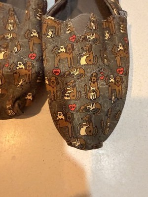 BOBS SKECHERS Women s Plush Wag Canvas Party Flat Sz 9.5 SN 32581