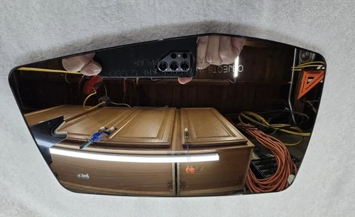 Passenger Right Side Mirror Glass with BLIS for Chevy Silverado/GMC Sierra 19-23