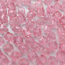 200Pcs 10Mm Acrylic Cube Faceted Beads Colorful Square Plastic Spacer Beads Loos