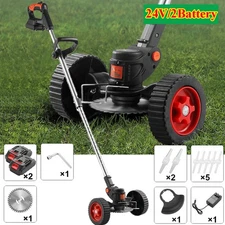 Cordless Weed Eater Electric Brush Cutter Lawn Edger Grass String Trimmer Kits