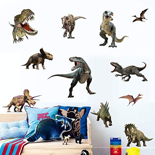 Dinosaur Wall Stickers for Boys Room, Peel & Stick Removable Wall Art Sticker - Picture 6 of 7