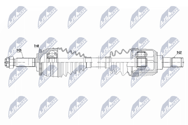 Antriebswelle Nty NPW-HY-633 FüR Hyundai I20 1 Pb Pbt Crdi-image