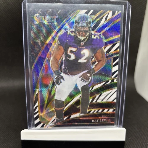 Panini Select 2025 Ray Lewis Zebra Prizm Club Level #299 Ravens NFL Football