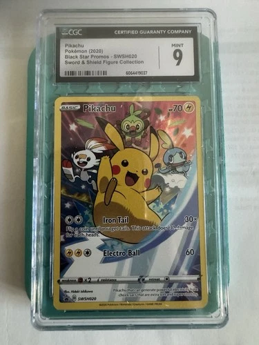 Pikachu Black Star Promo SWSH020 Graded Mint CGC 9 Pokemon TCG - PSA