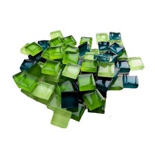 100 Pieces Bulk Mosaic Tiles Assorted Color Opaque Mosaic Glass Crafts Suppli...