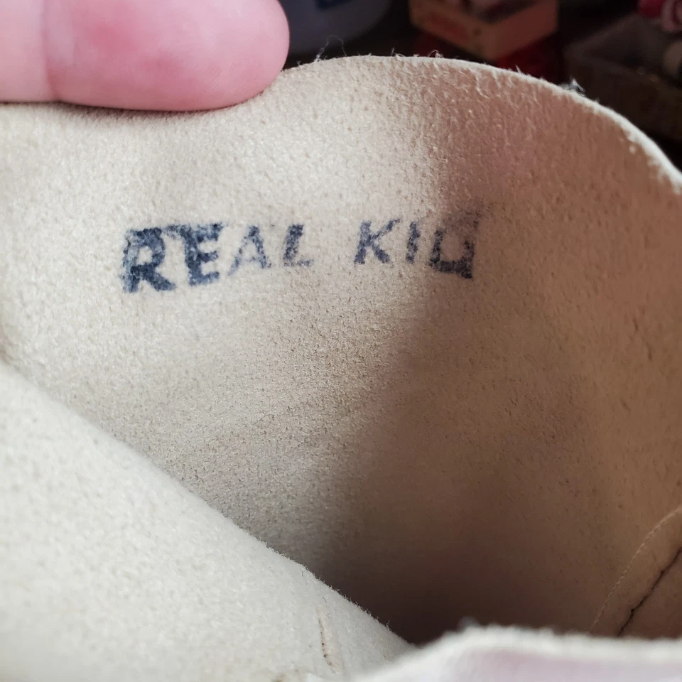 Винтажные детские кожаные перчатки кремовые женские 6 1/2 элегантные модные коттеджкор б/у - Изображение 3 из 4